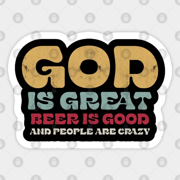 God is Great Sticker by Brat4